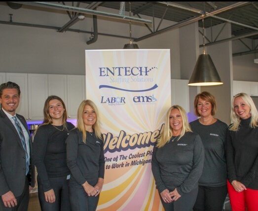 Entech and Troy Mayor and Troy Chamber of Commerce President